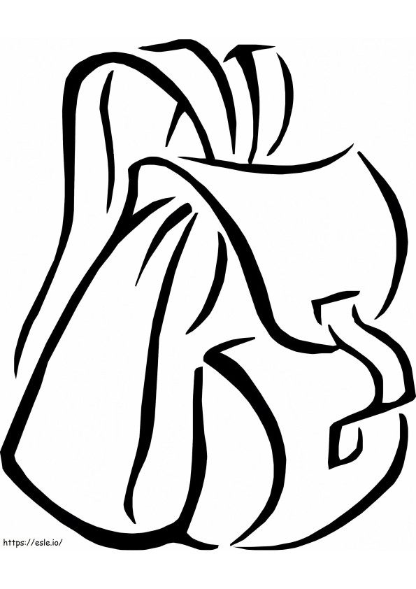 Backpack Free Printable coloring page
