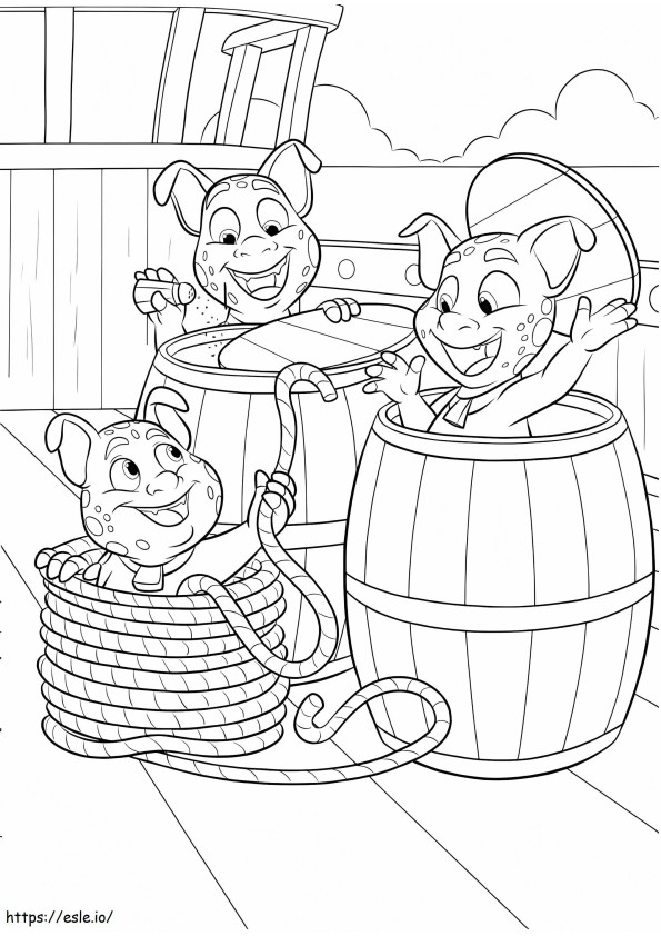 Funny Noblins A4 coloring page