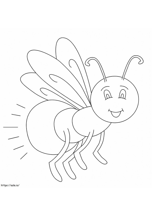 Lovely Firefly coloring page
