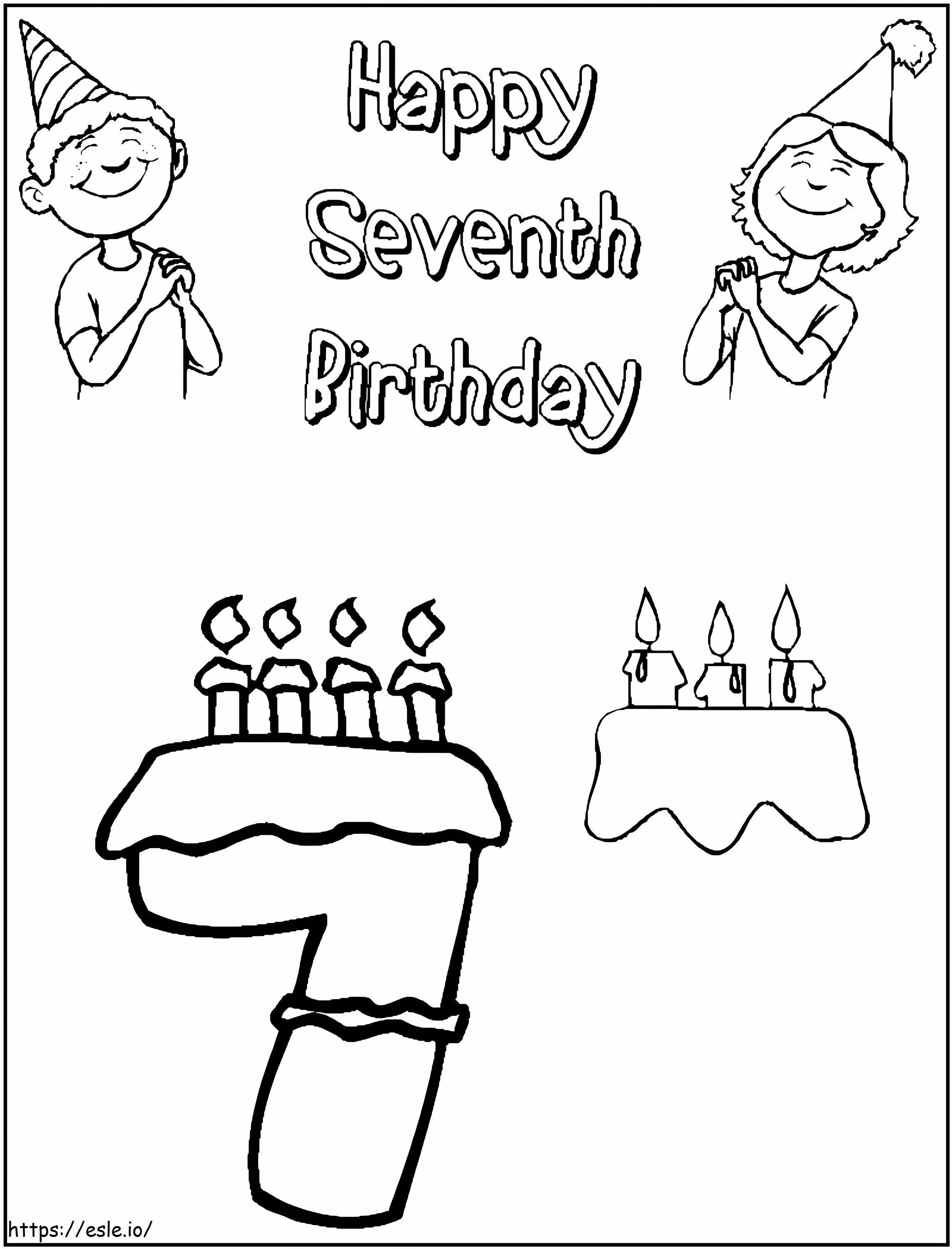 Dinosaur Birthday Coloringages Freerintable Colouring For Seventh Fantastic Image Inspirations coloring page