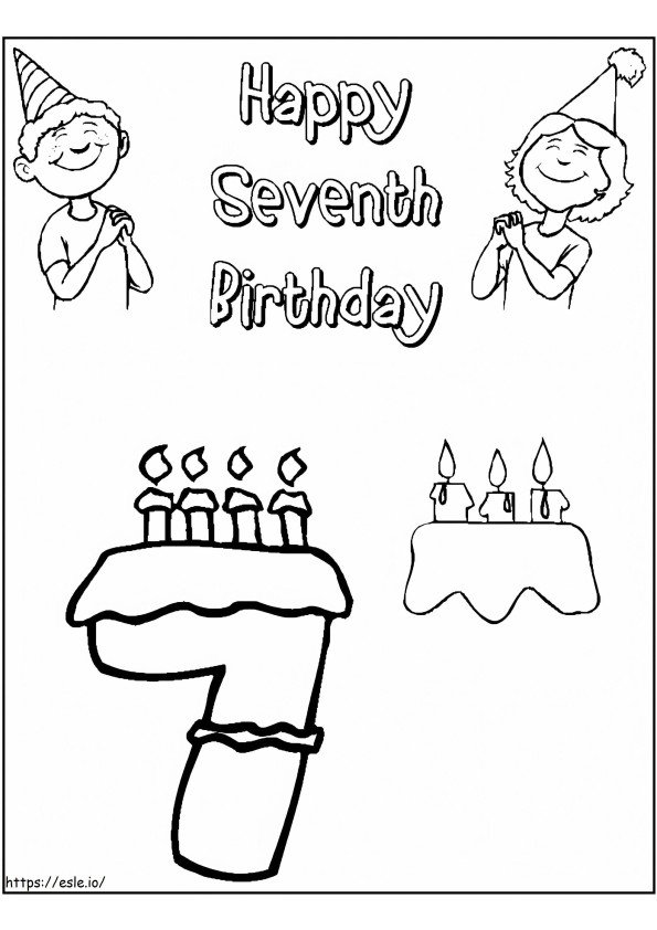  Dinosaur Birthday Coloringages Freerintable Coloring For Seventh Fantastic Image Inspirations para colorir
