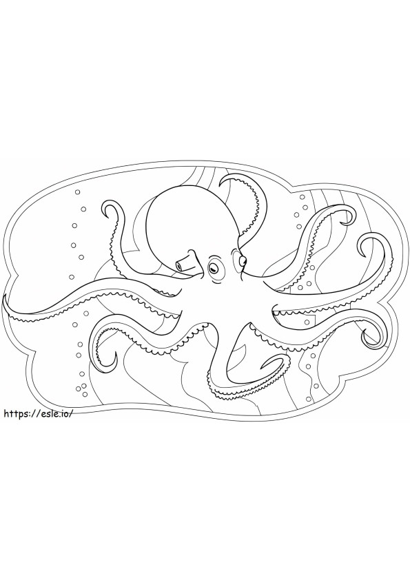 Big Octopus coloring page