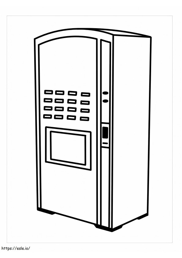 Vending Machine coloring page