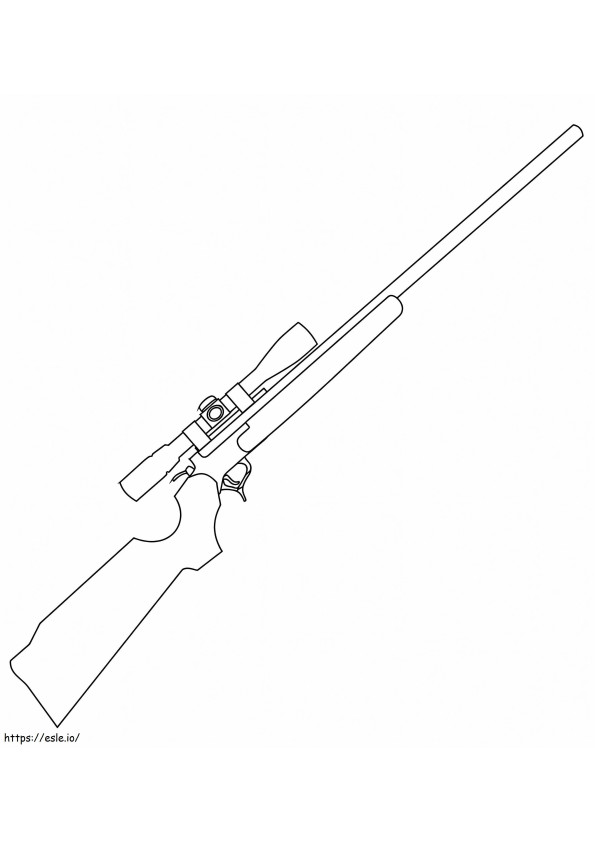 Coloriage Fusil avec lunette à imprimer dessin