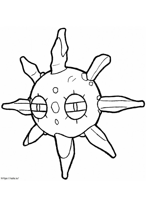 Druckbares Solrock-Pokémon ausmalbilder