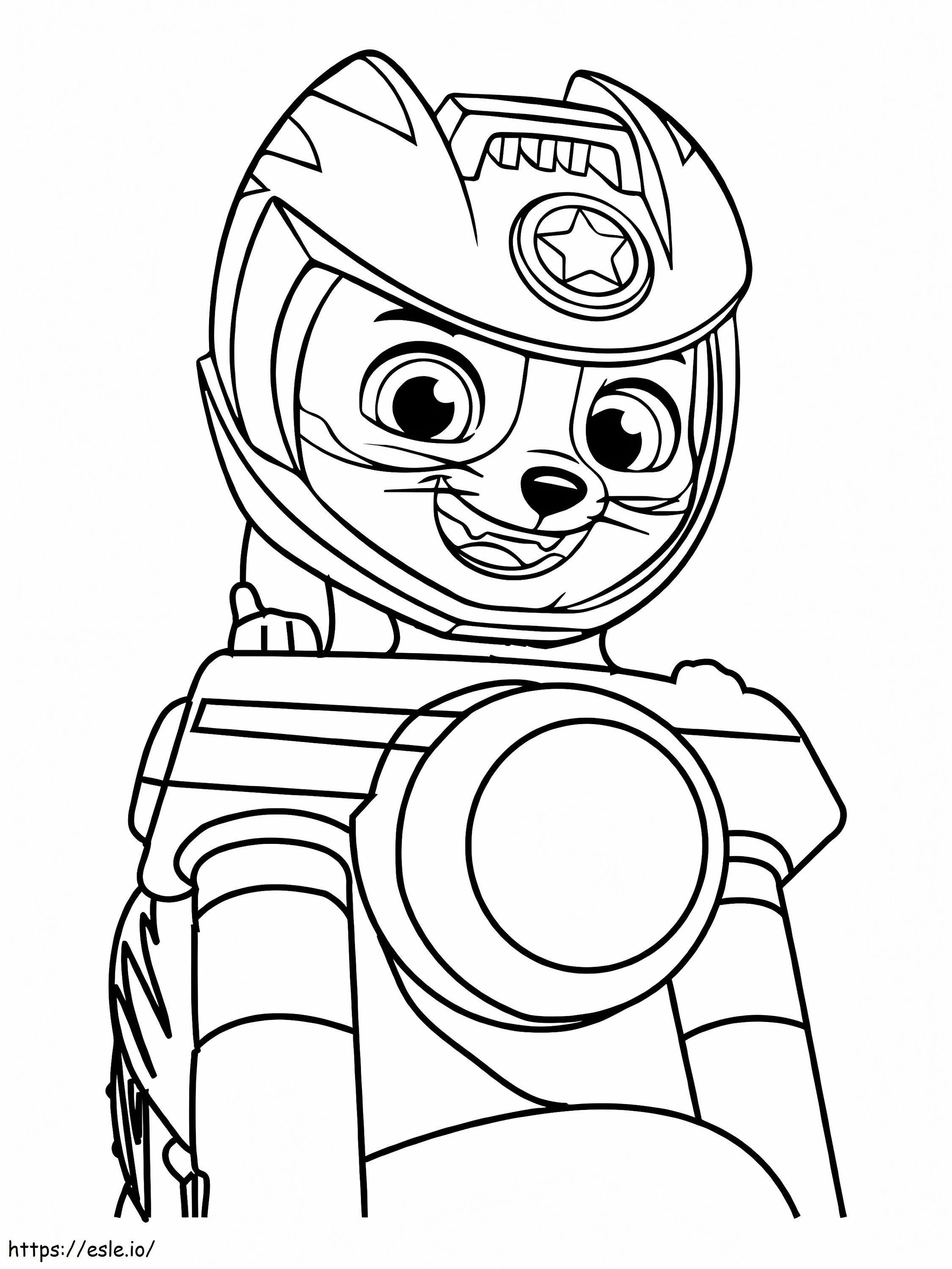 Driving Wild Cat coloring page