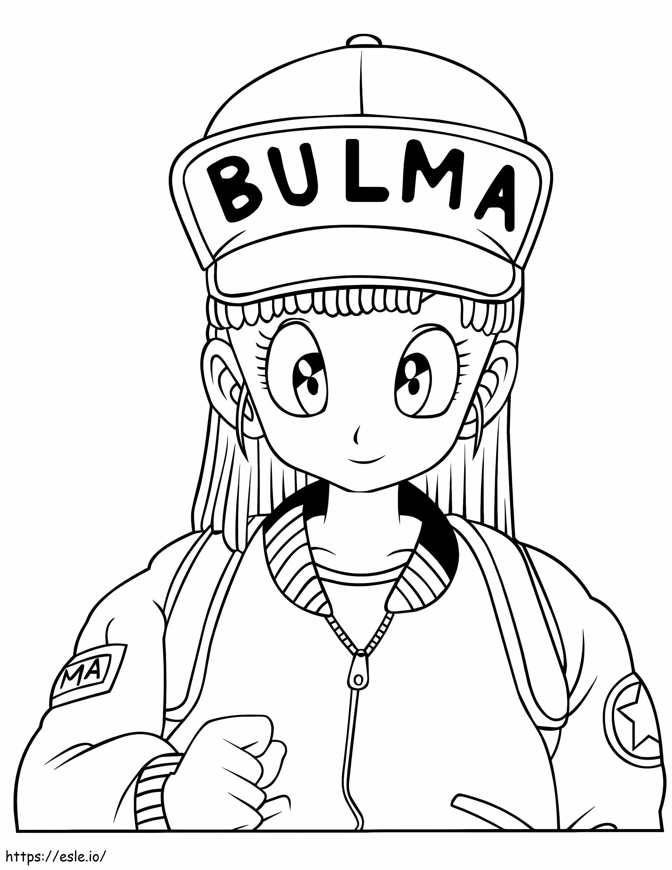 Bulma Face Smiling coloring page