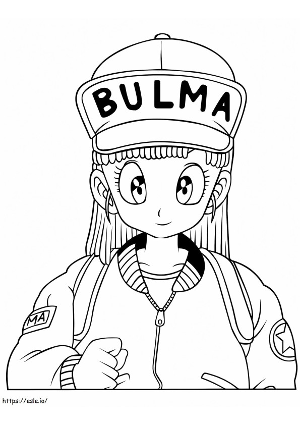 Bulma-Gesicht lächelt ausmalbilder