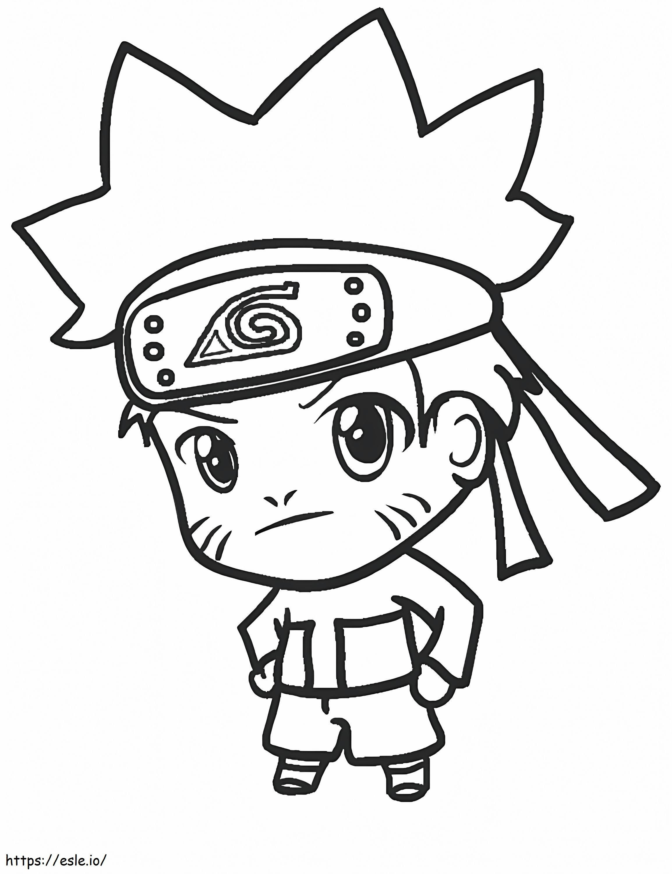 Naruto Chibi coloring page