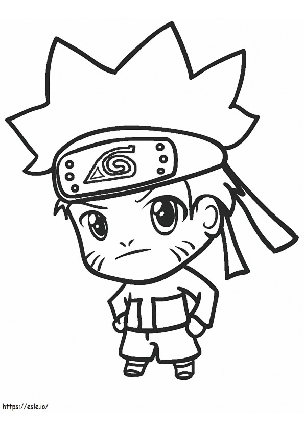 Naruto Chibi kleurplaat
