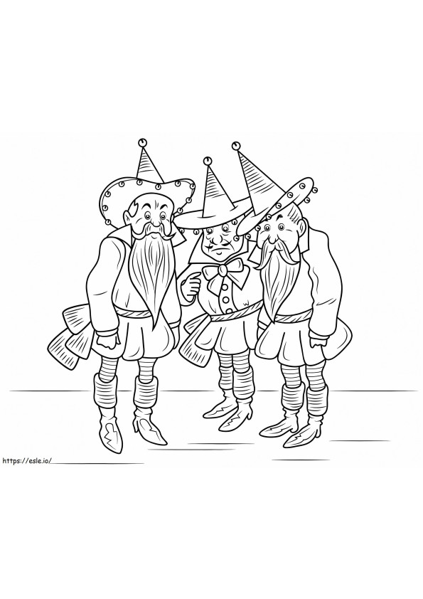 Wizard Of Oz Munchkins coloring page