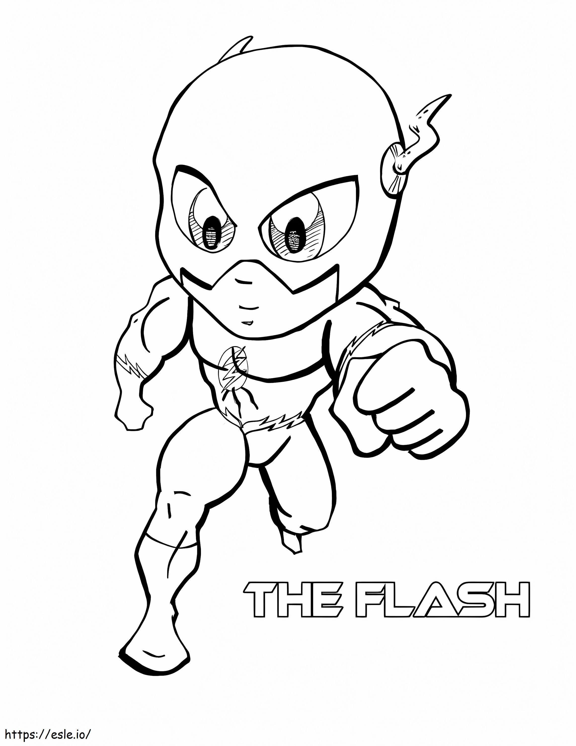 Young Flash coloring page