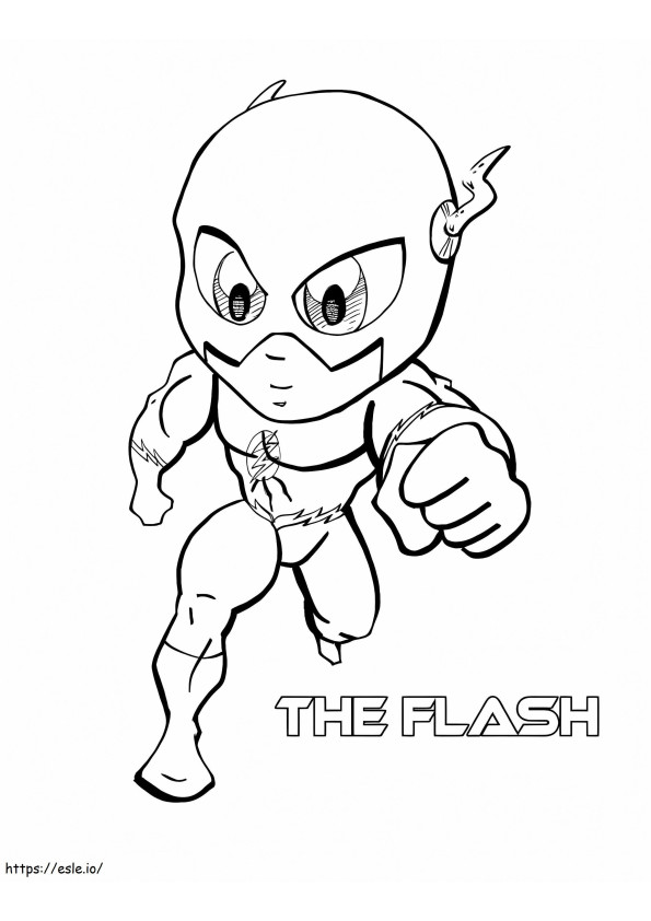 Young Flash coloring page