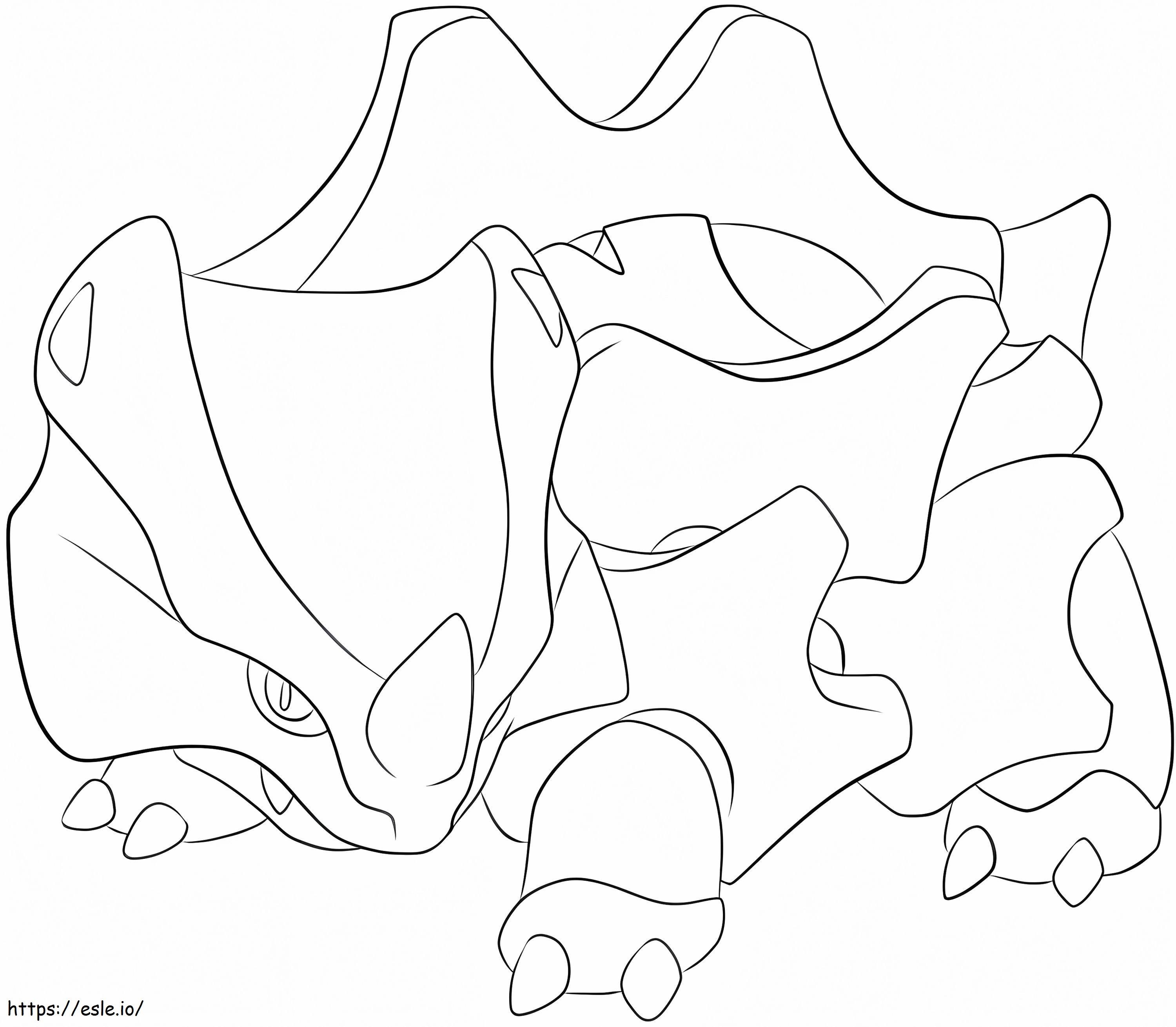 rhyhorn 3 para colorear