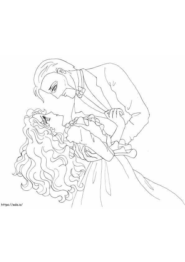 Anime Couple coloring page