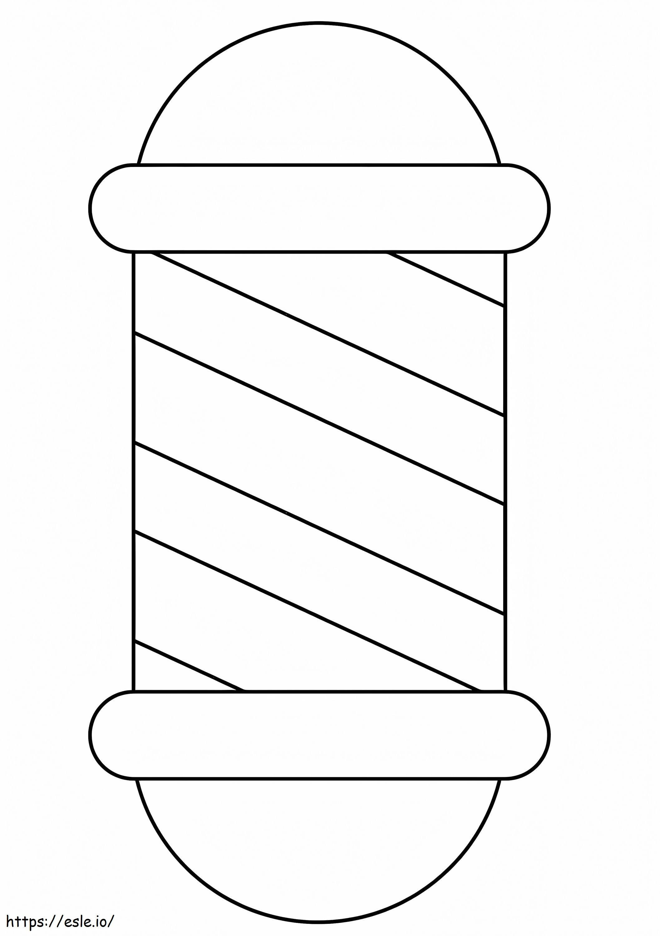 Barber Pole coloring page