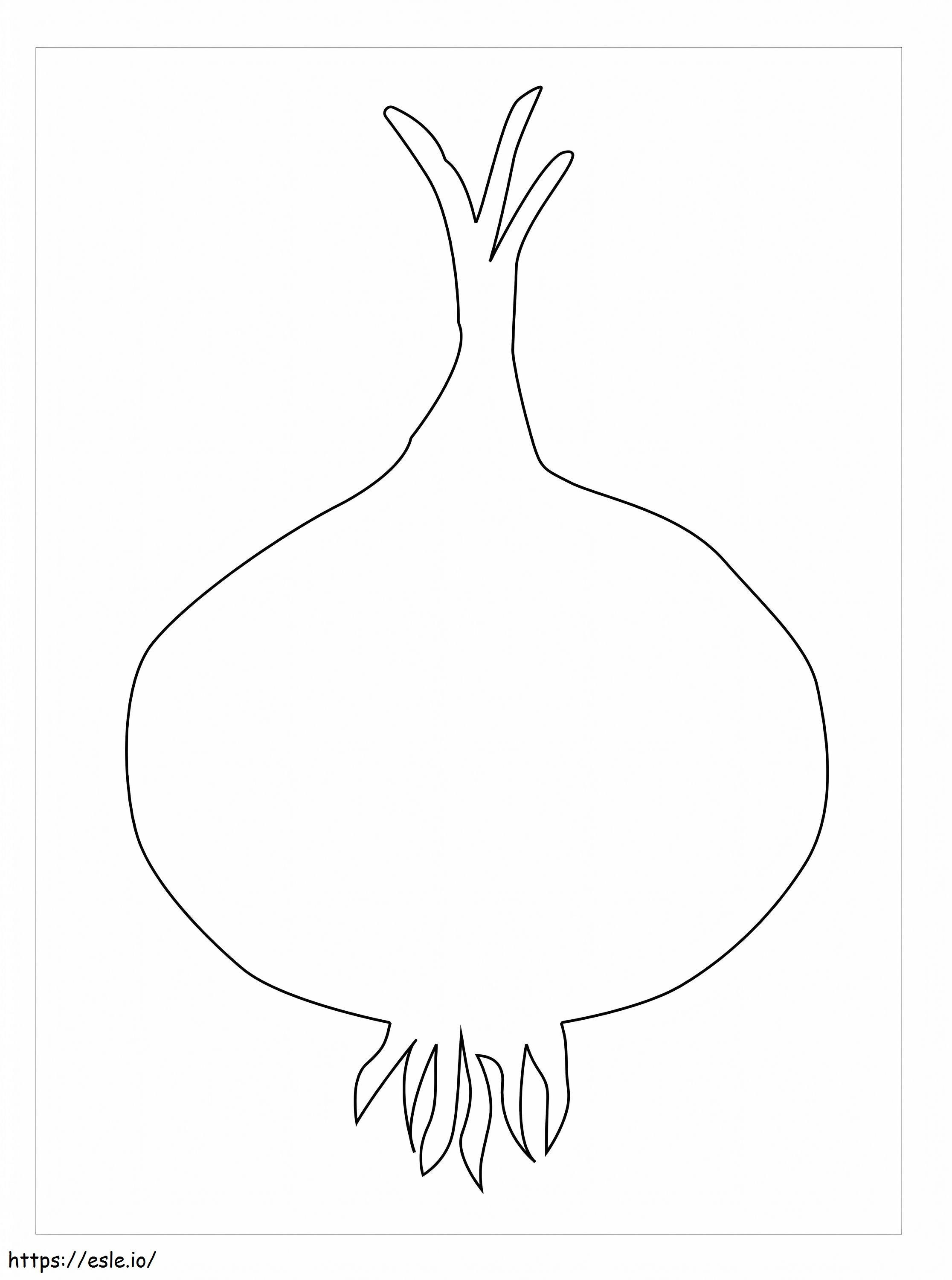 Onion Outline coloring page