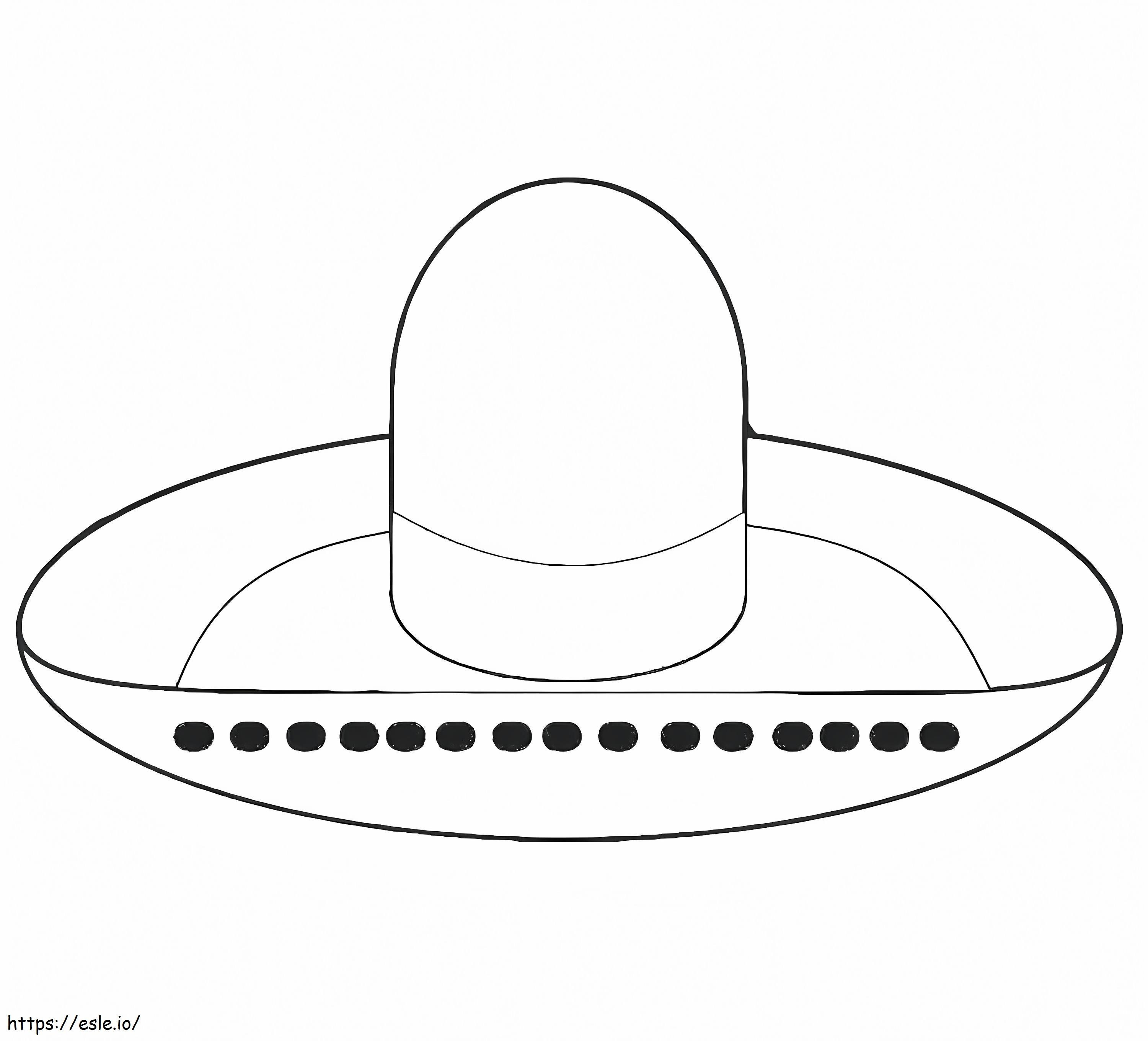 Regular Hat coloring page