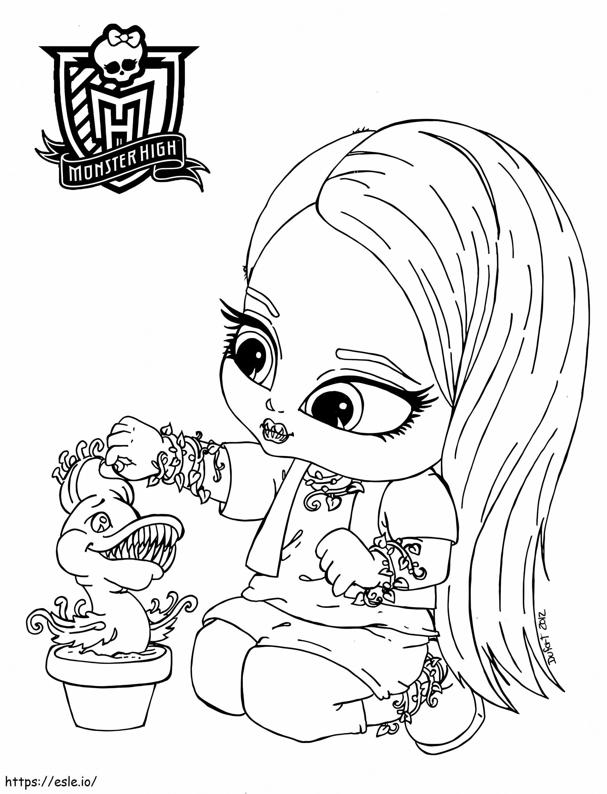 Venus McFlytrap Monster High Baby coloring page