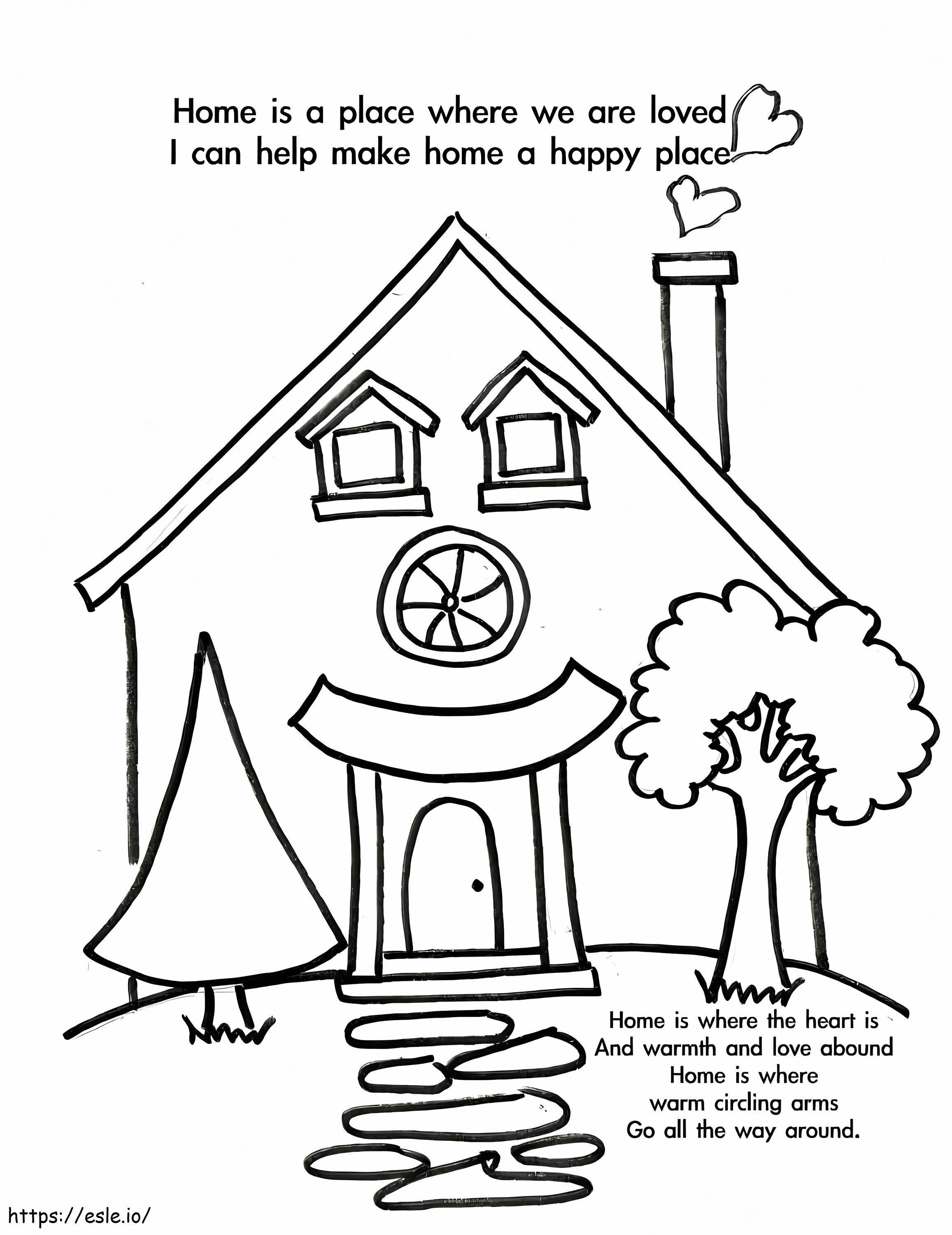 Welcome Home 2 coloring page