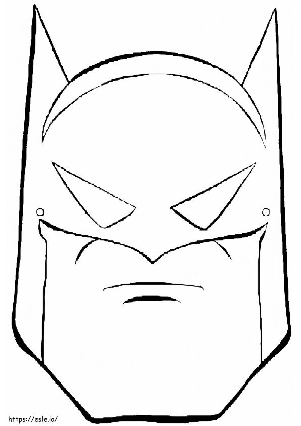 Batman-Gesicht ausmalbilder
