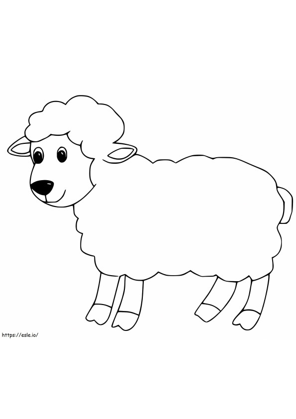 普通の羊 ぬりえ - 塗り絵
