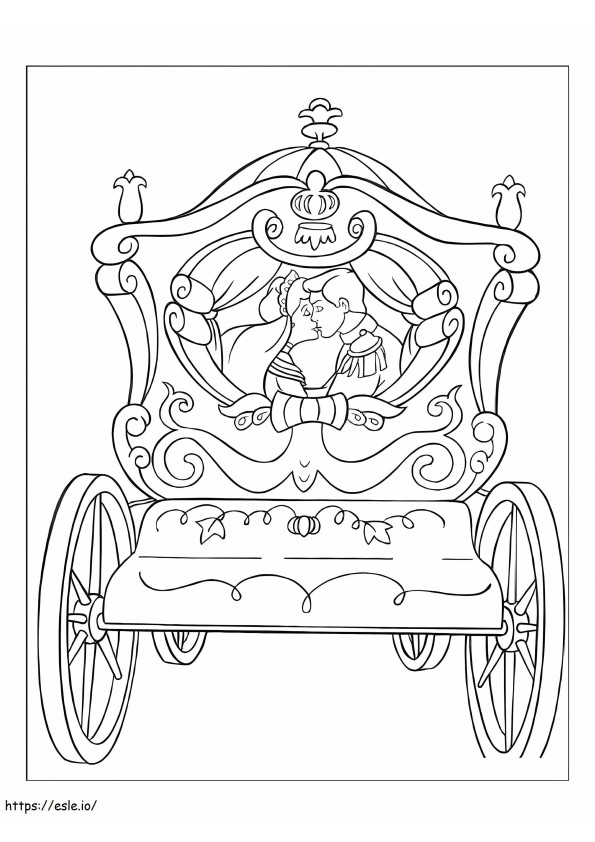 Cinderella Carriage coloring page