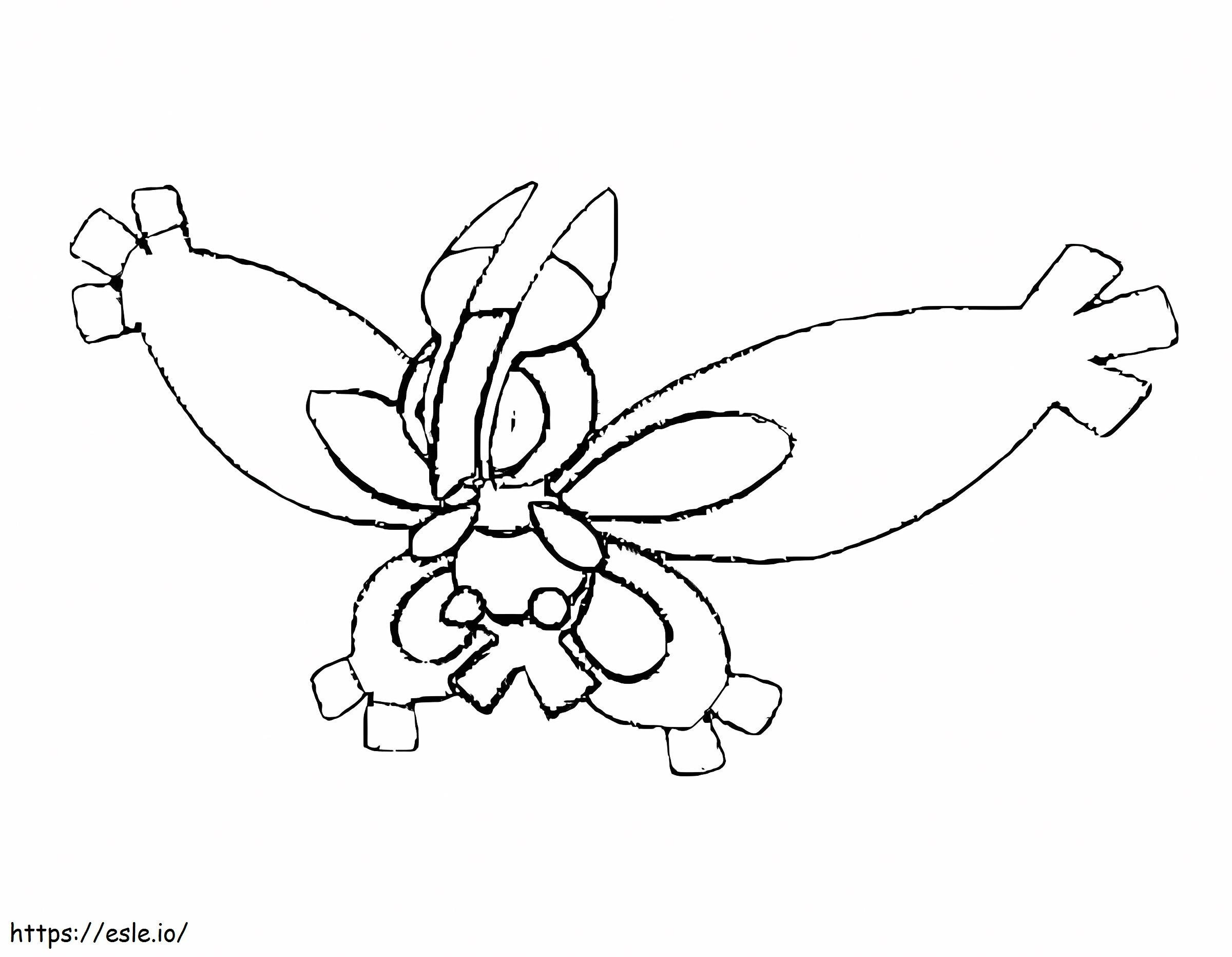 Mothim Pokemon coloring page