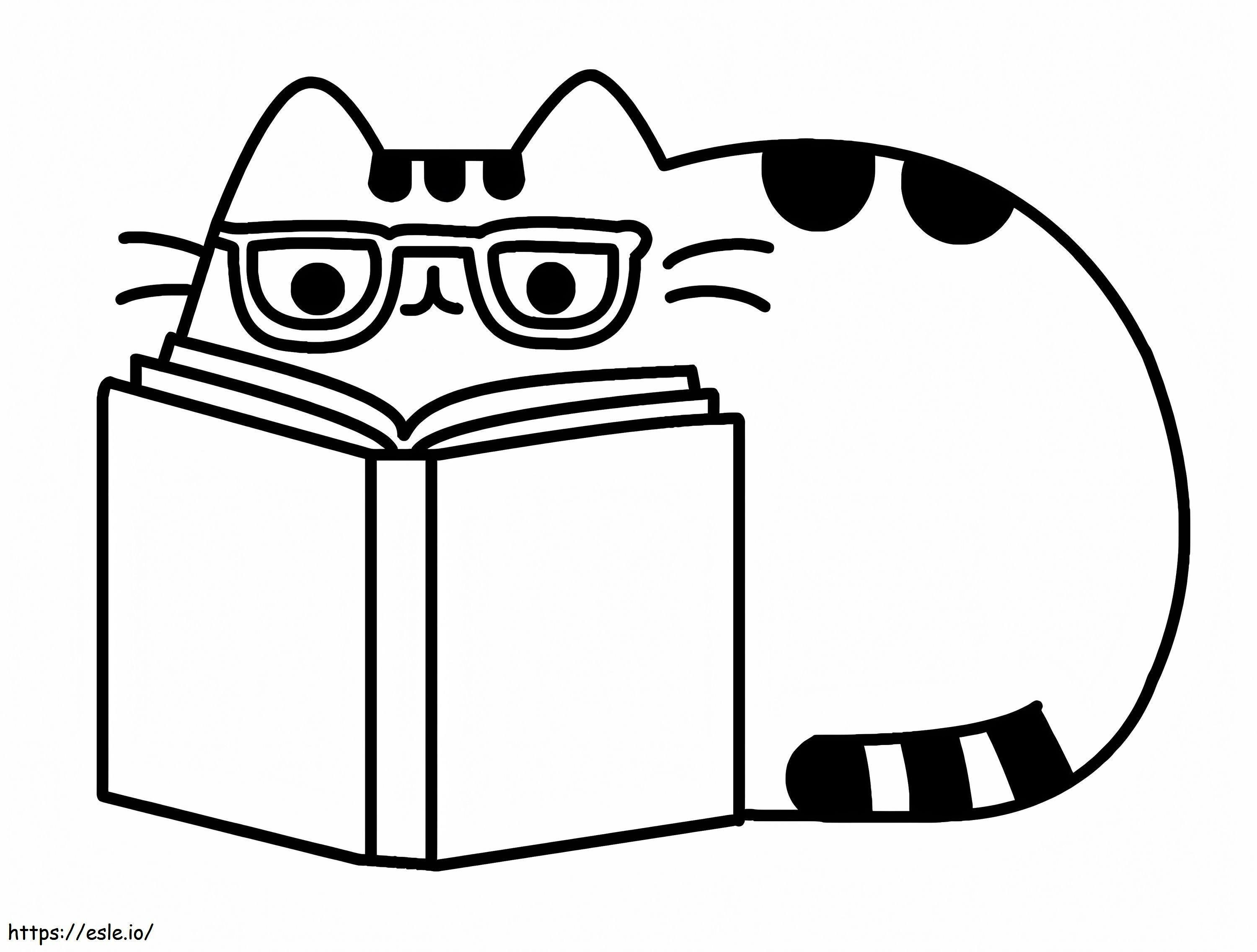 Adorable Pusheen 5 coloring page