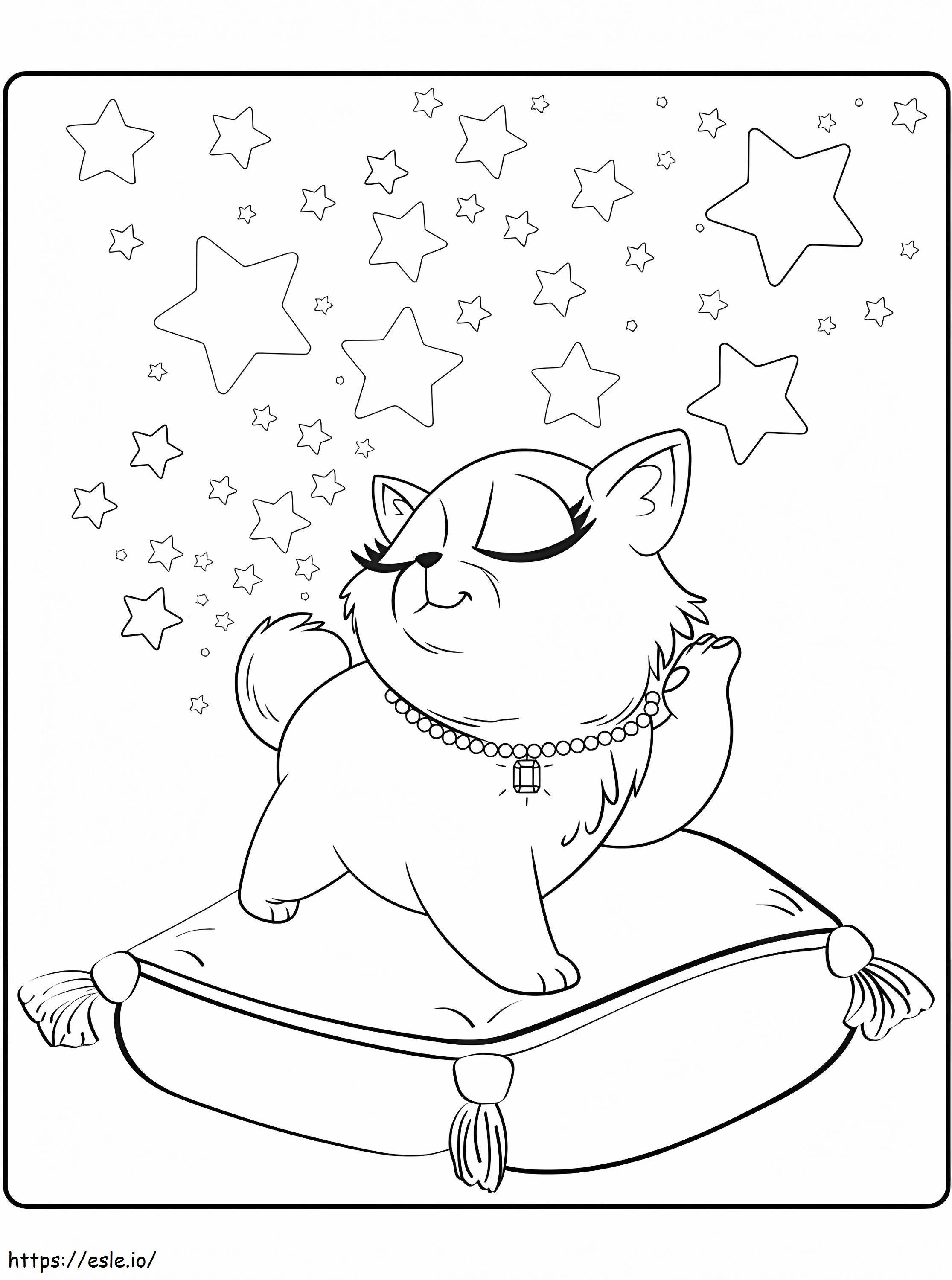 Fefe The Cat Washimals coloring page