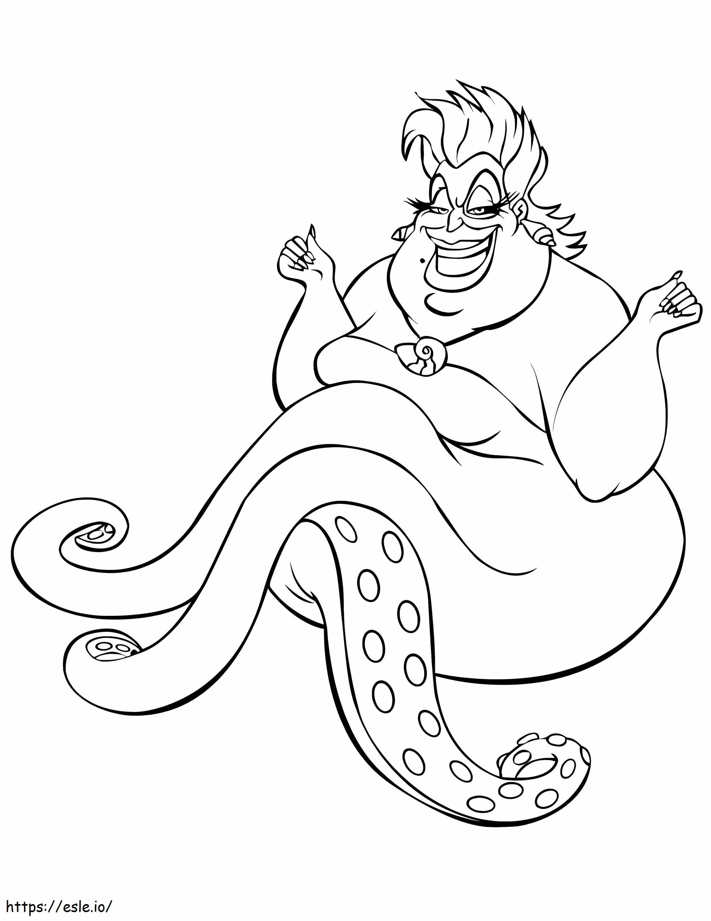 Ursula Disney-slechterik kleurplaat kleurplaat