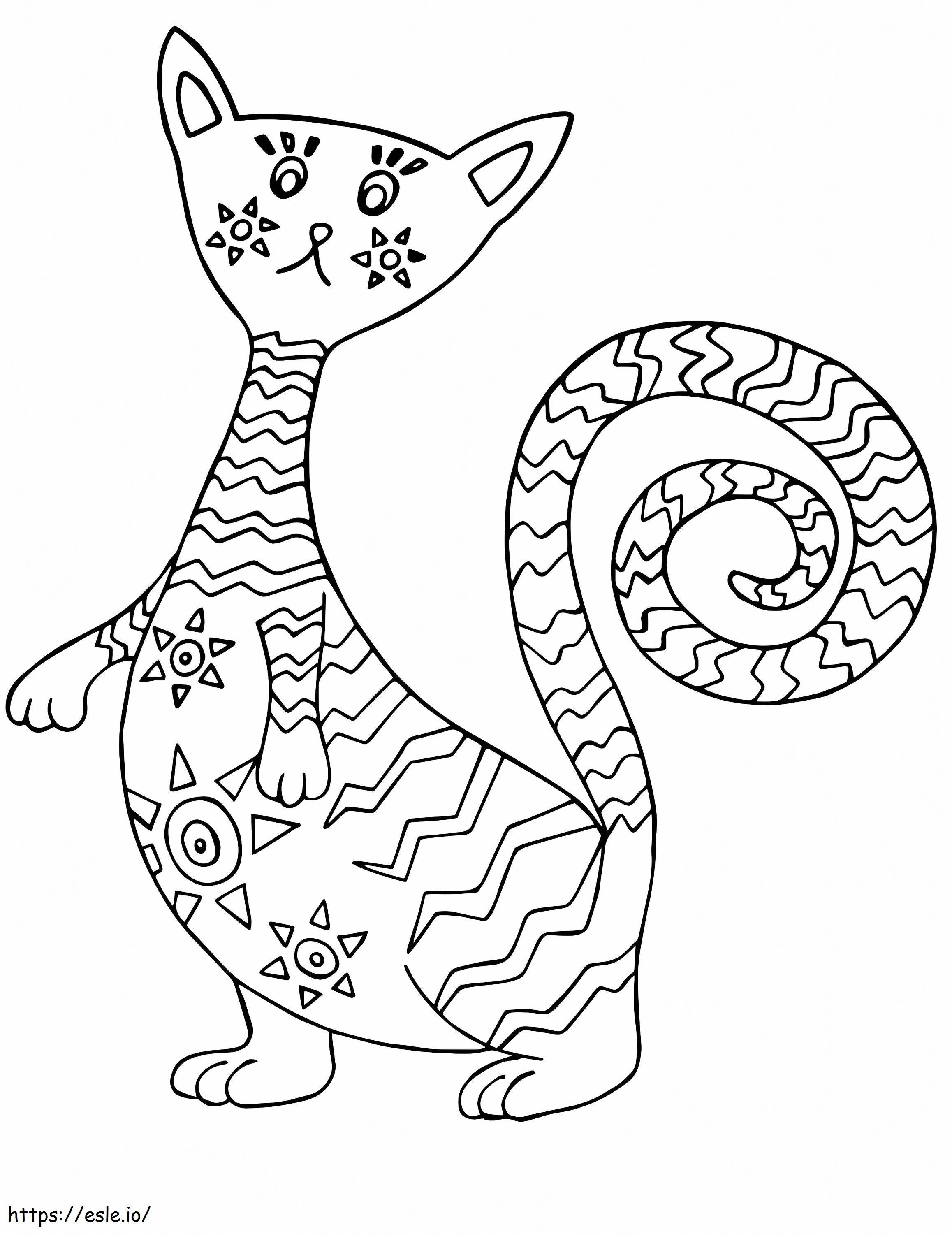 Alebrijes macska kifestő