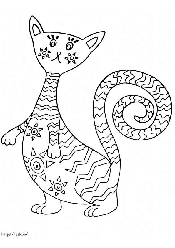Alebrijes macska kifestő