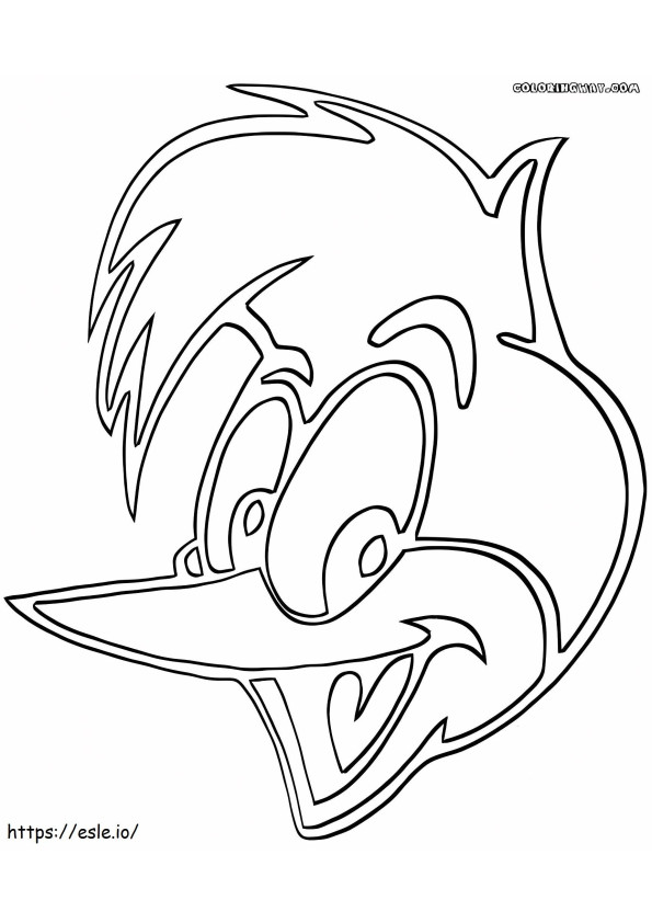 Coloriage Woody Woodpecker à imprimer dessin
