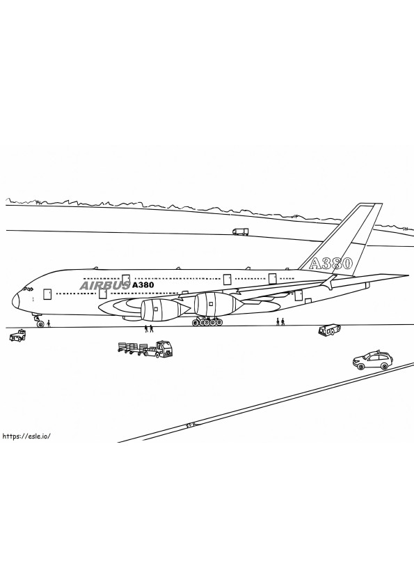 Aeroplane 10 coloring page