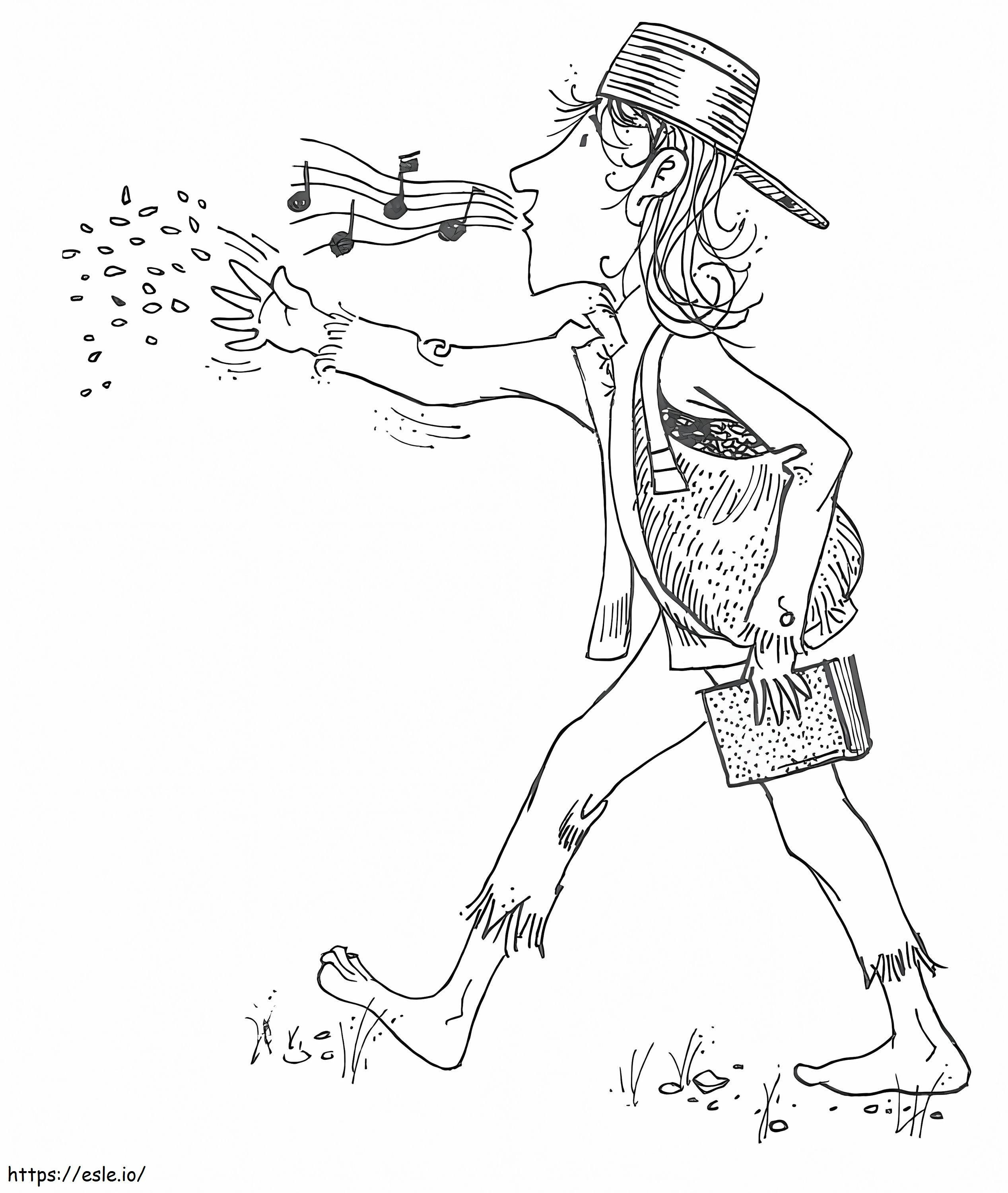 Free Johnny Appleseed coloring page