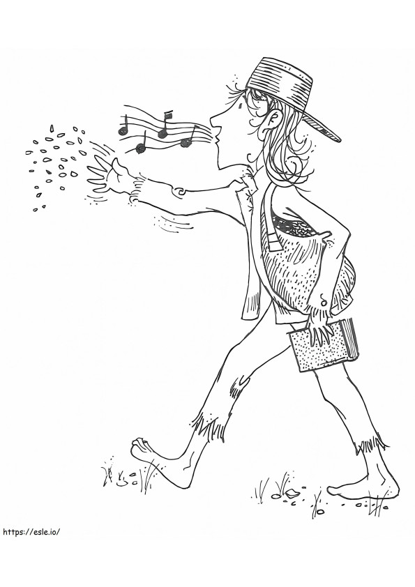 Free Johnny Appleseed coloring page