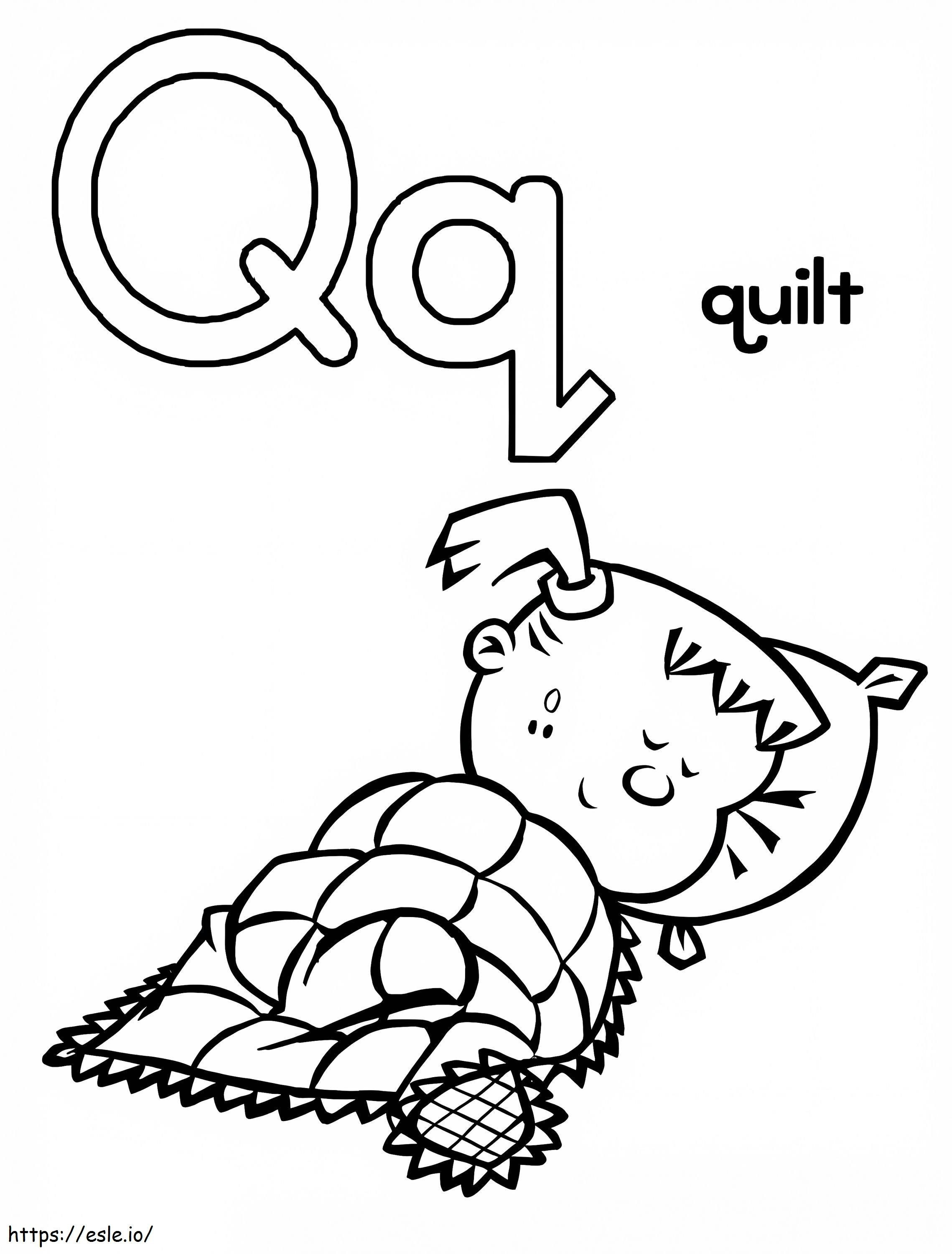 Quilt 4 coloring page