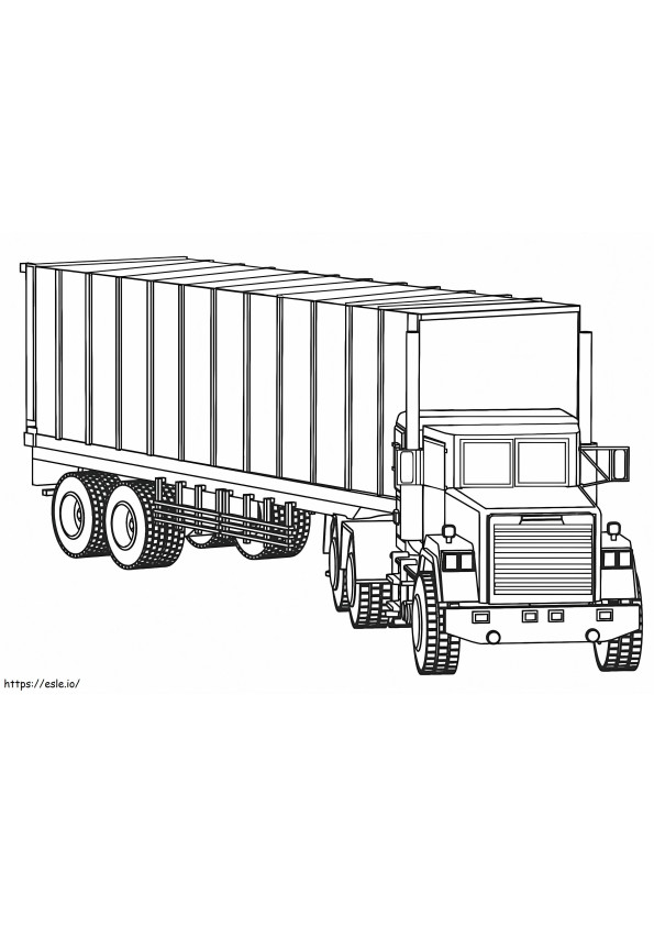 Basic Truck coloring page