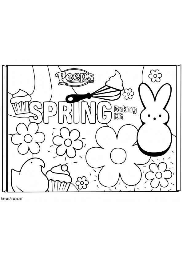 Marshmallow Peeps 10 coloring page
