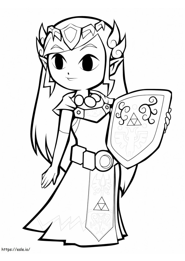  Arată Zelda de colorat