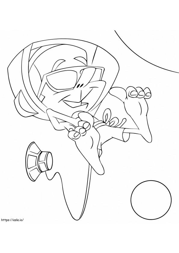 Funny Astronaut coloring page