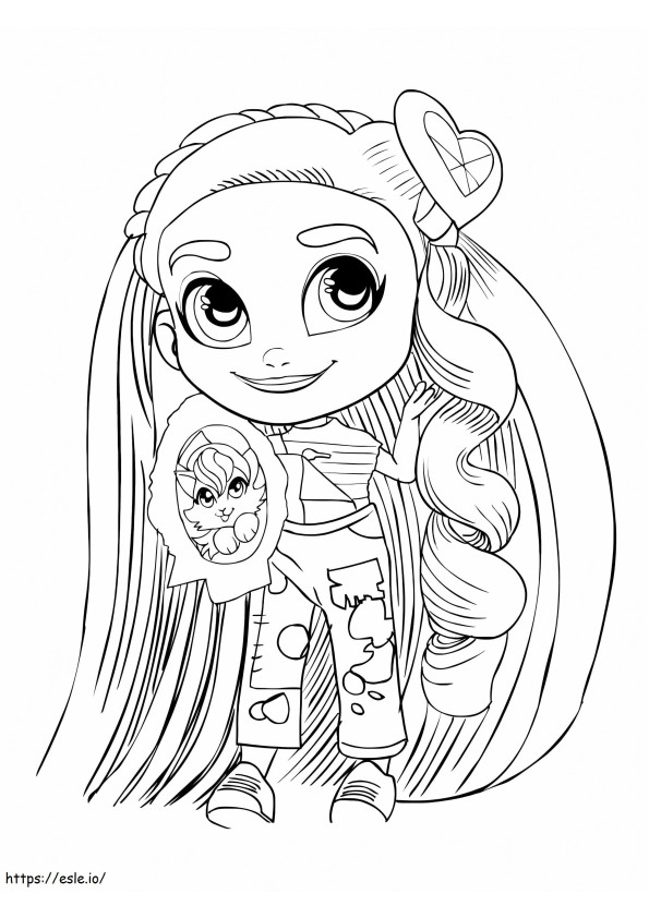 Hairdorables 3 coloring page