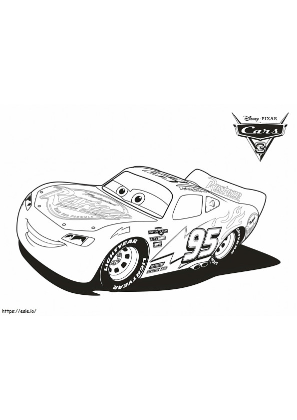 Lightning Mcqueen De Cars coloring page