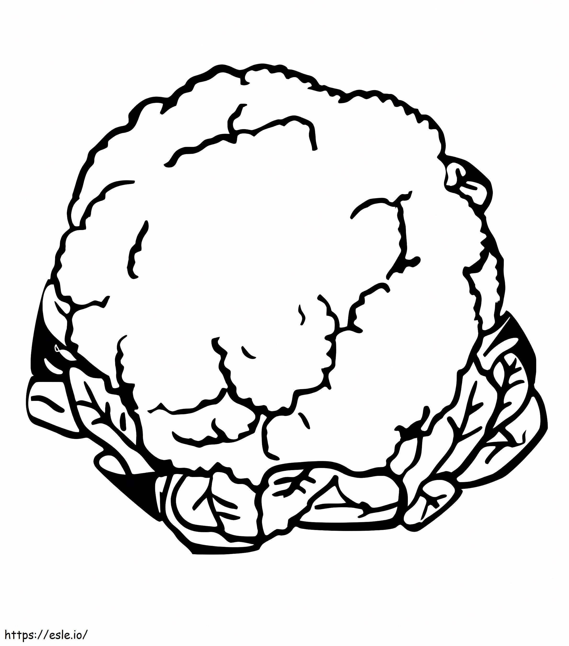Cauliflower 3 coloring page
