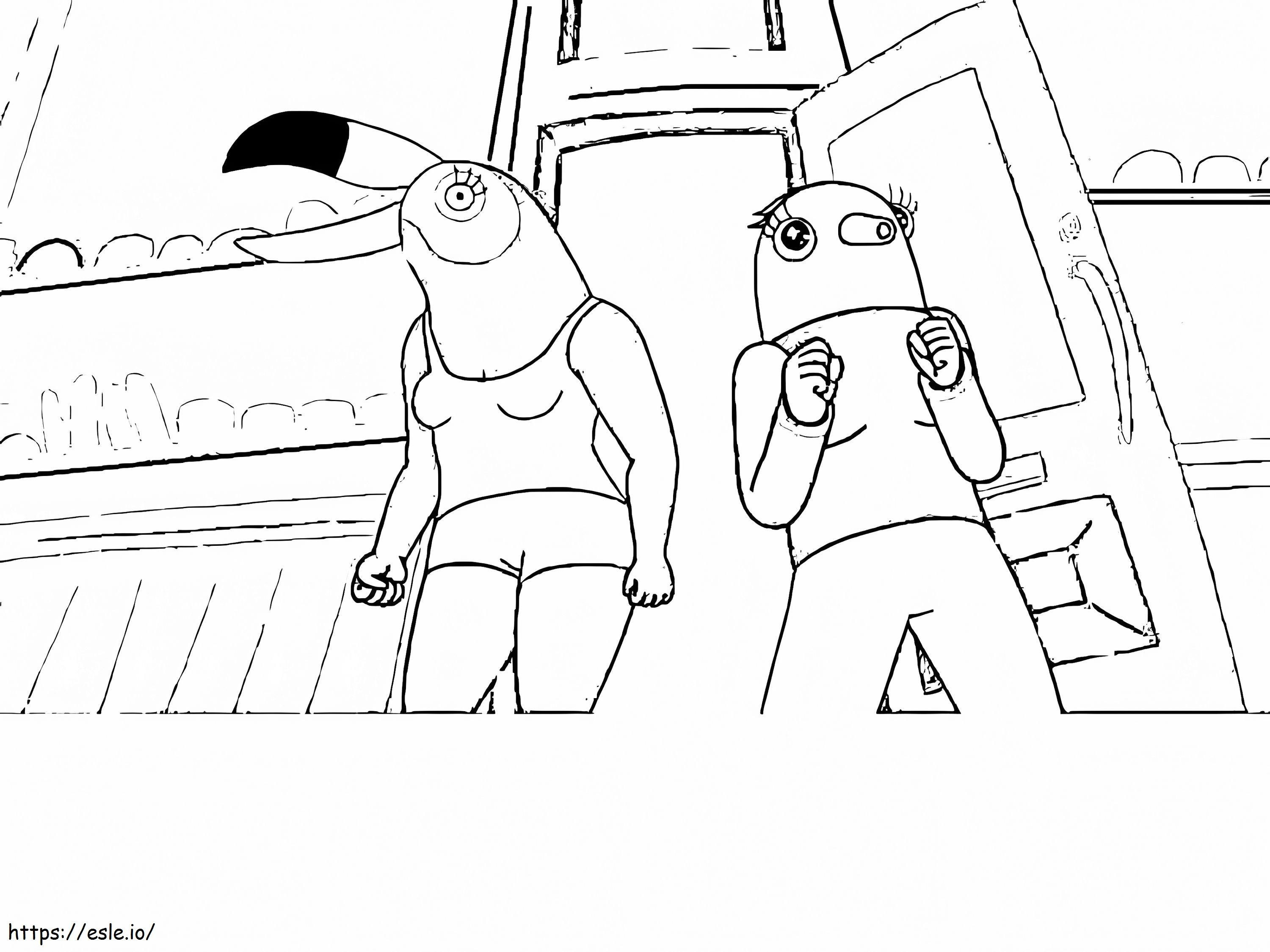 Tuca And Bertie 1 coloring page