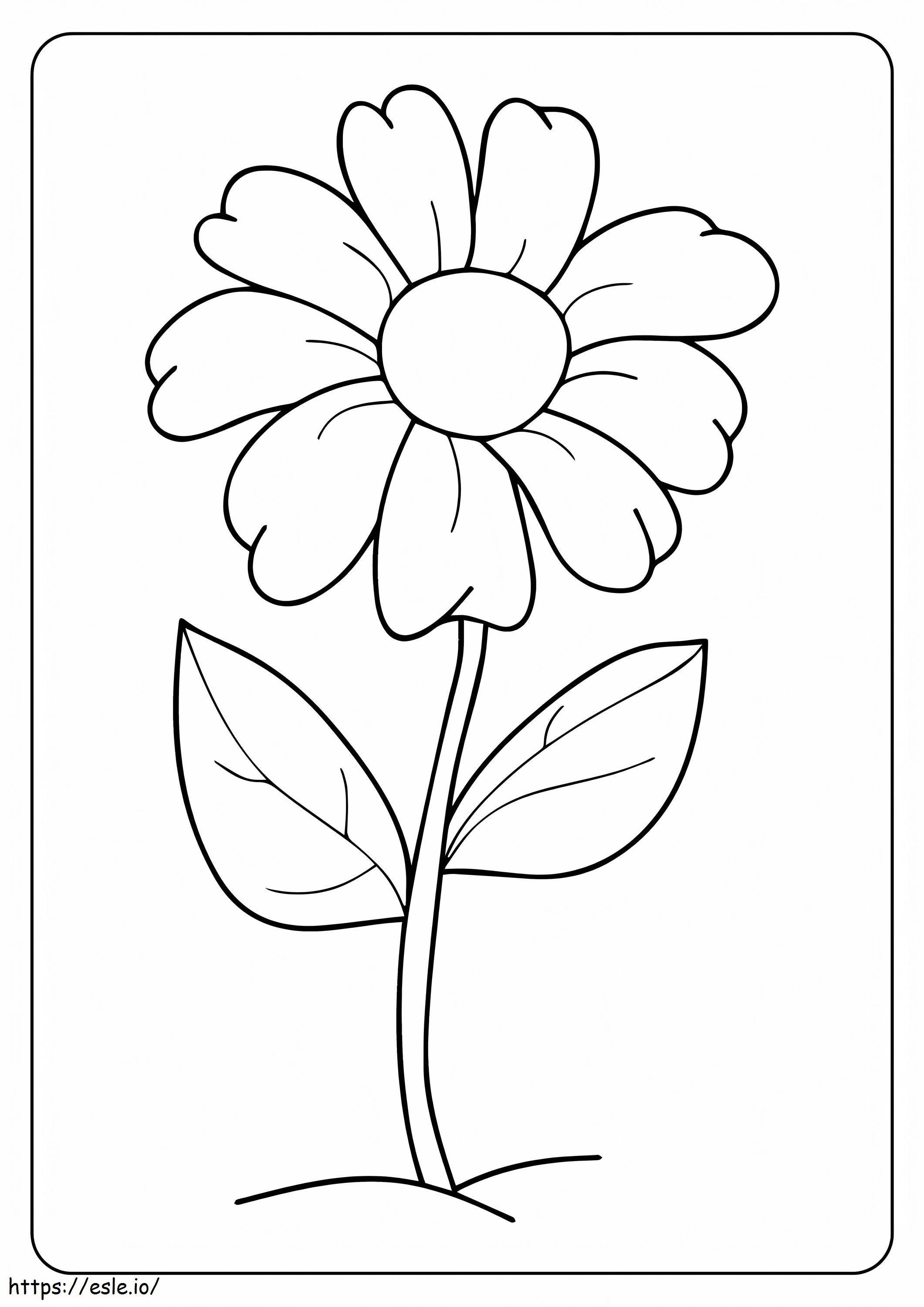Coloriage Belle fleur à imprimer dessin