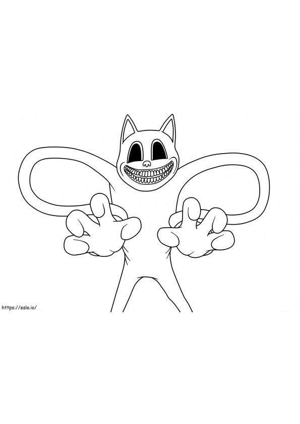 Cartoon Cat 1 coloring page