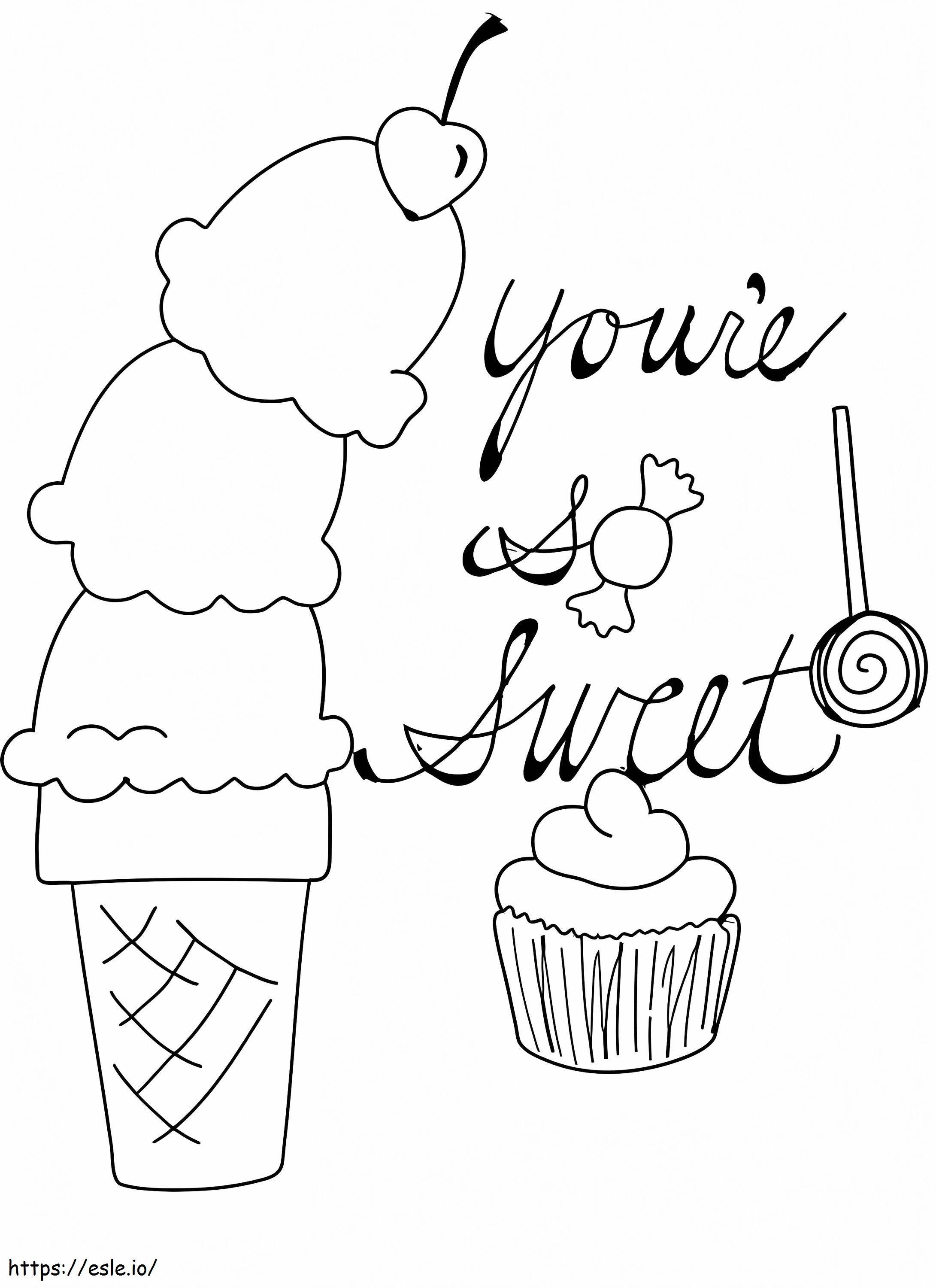 Ice Cream 17 coloring page