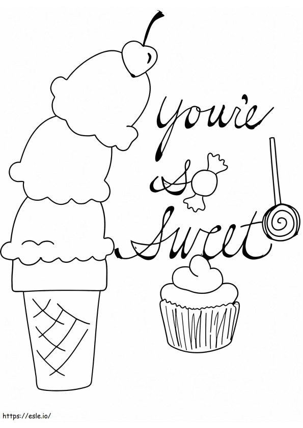 Ice Cream 17 coloring page